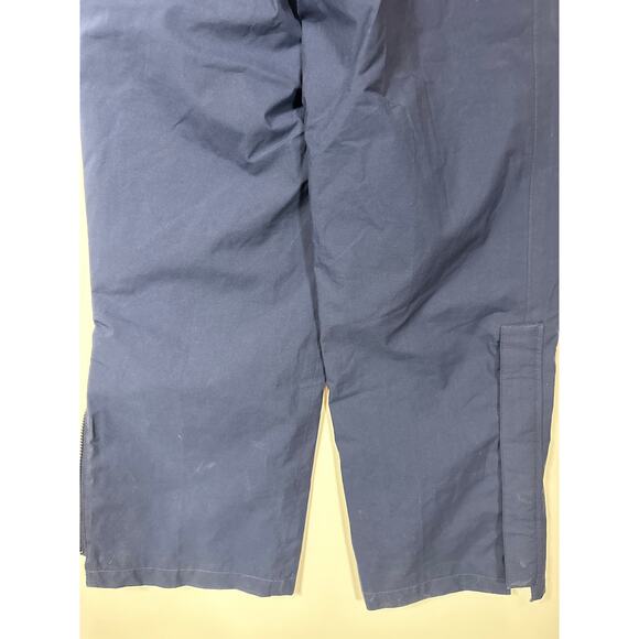 Tourney Vintage Men's GoreTex Rain Pants Waterproof Golf Navy Blue Zip Cuffs L - Picture 10 of 12